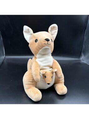 Warmies Microwavable Kangaroo & Joey Plush Stuffed Animal Lavender Scented  11"